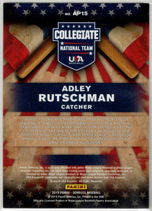 2019 Panini Donruss Baseball American Pride Insert Card AP15 Adley Rutschman