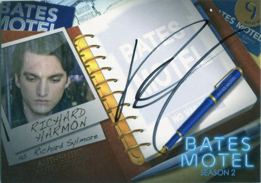 Bates Motel Season 2 Autograph Card ARH1 Richard Harmon as Sylmore - Black
