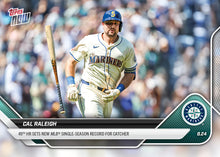 2025 Topps Now Cal Raleigh Card 604 49th HR