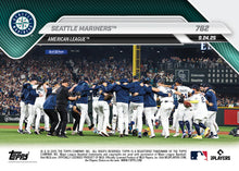2025 Topps Now Seattle Mariners Division Title Card 762