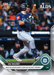 2025 Topps Now Cal Raleigh Card 836 MLB HR Leader Dumps 2-Run Shot