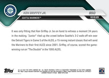 2025 Topps Now Ken Griffey Jr. Card 850 The Kid Rolls Up Seattle Mariners