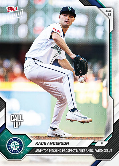 2026 Topps Now Kade Anderson Card 584 MLB Top Pitching Prospect Debut