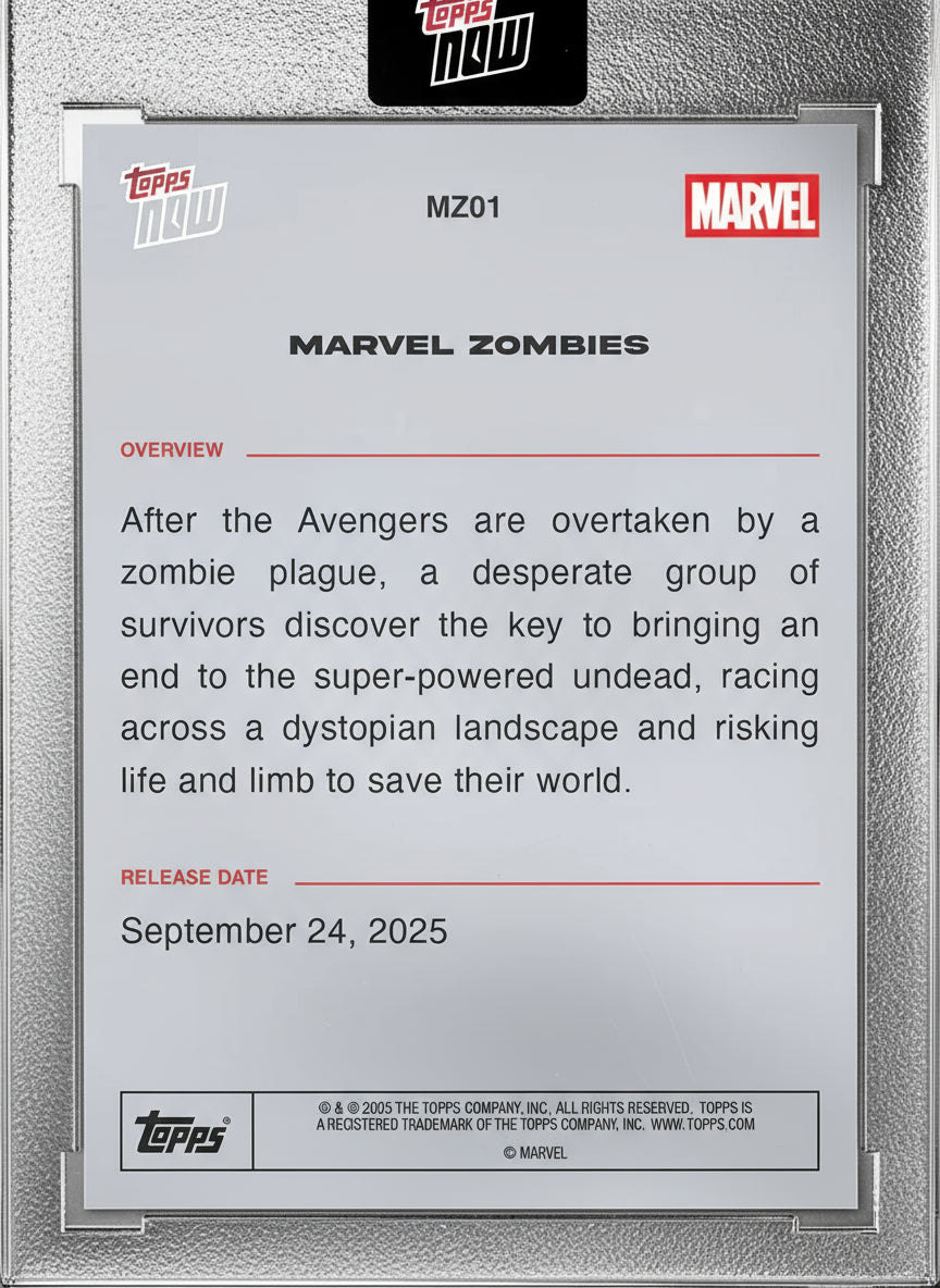 2025 Topps Now Marvel Zombies MZ01