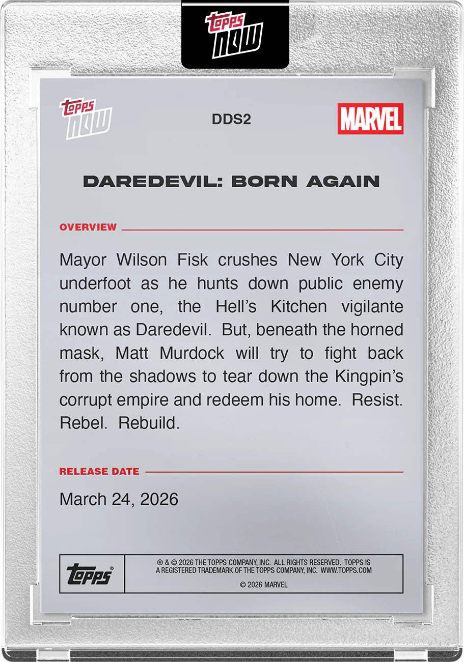 2026 Topps Now Daredevil: Born Again Season 2 DDS2 PR: 8482