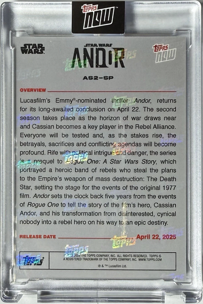 2025 Topps Now Star Wars Andor Season 2 Card AS2-SP Short Print Alternate Poster Artwork