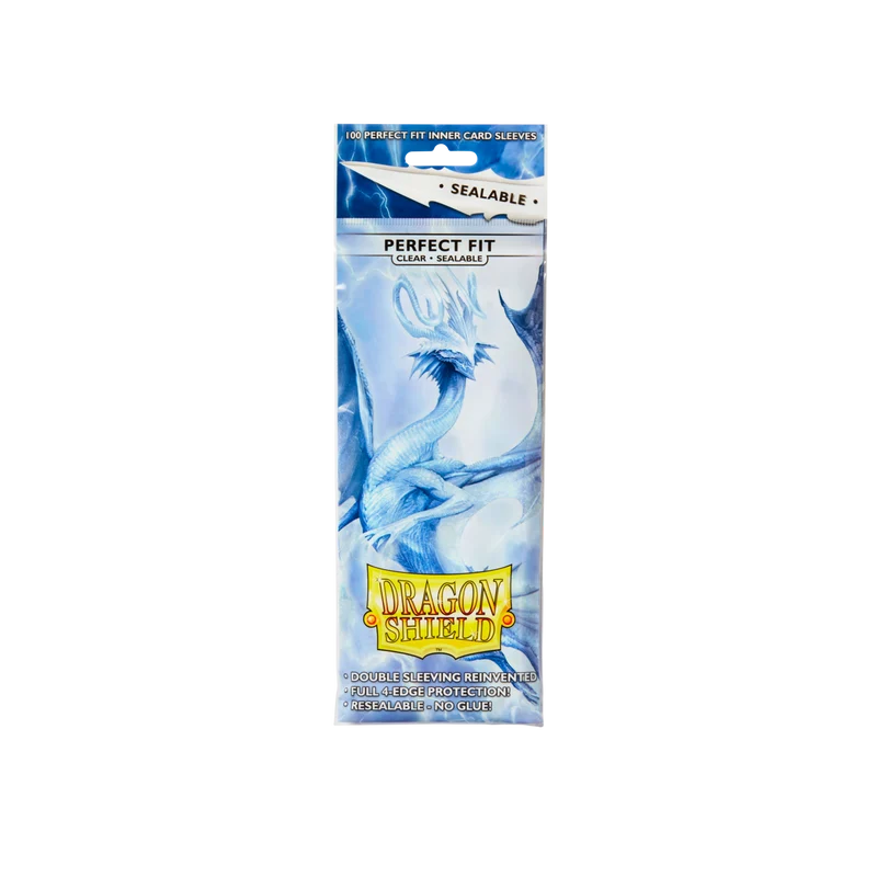 Dragon Shield Perfect Fit Sleeve - Clear Sealable 100ct