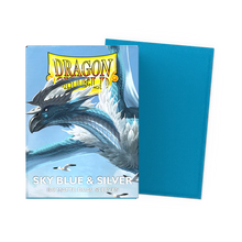 Dragon Shield Matte Dual Sleeve - Sky Blue & Silver 100ct