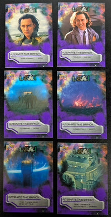 2023 Upper Deck Marvel Loki Alternate Time Branch Card Chase Set ATB-1 to ATB-6