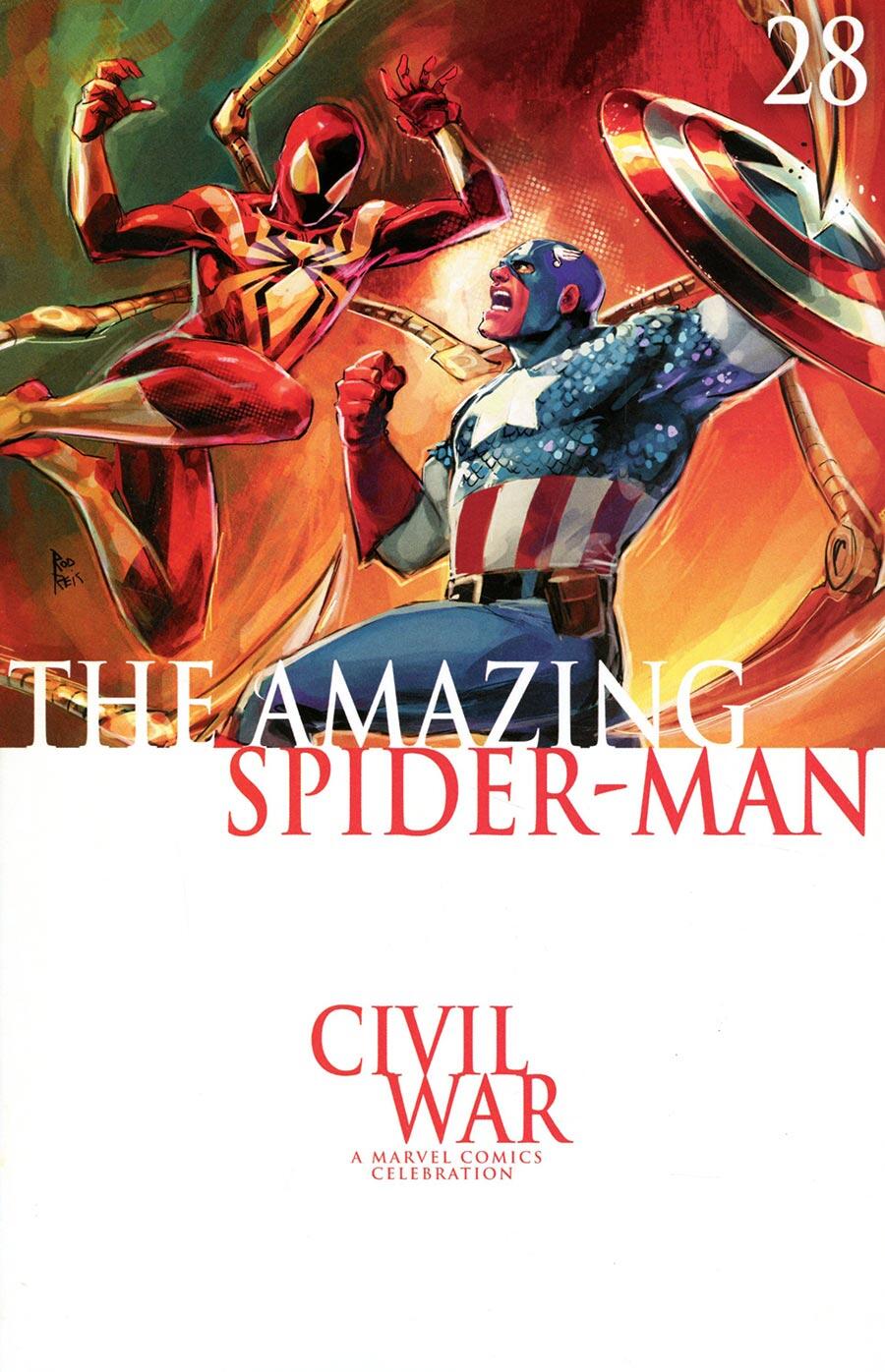 Amazing Spider-Man #28 Rod Reis Civil War Celebration Variant