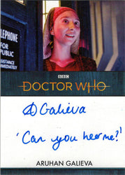 2022 Doctor Who Series 11 & 12 Aruhan Galieva Autograph Inscription Card