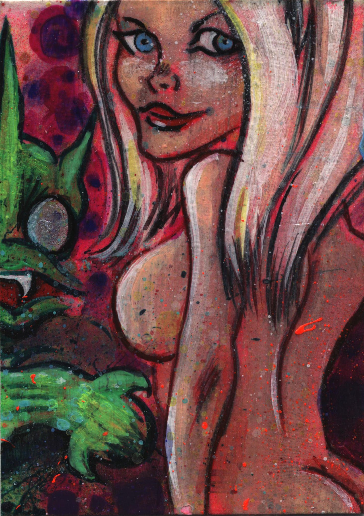 2011 5finity Galaxgals Eradication Jason Atomic Sketch Card Ver. 3