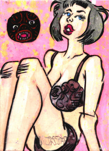 Mixtape 5finity JAM Sketch Card by Jason Atomic