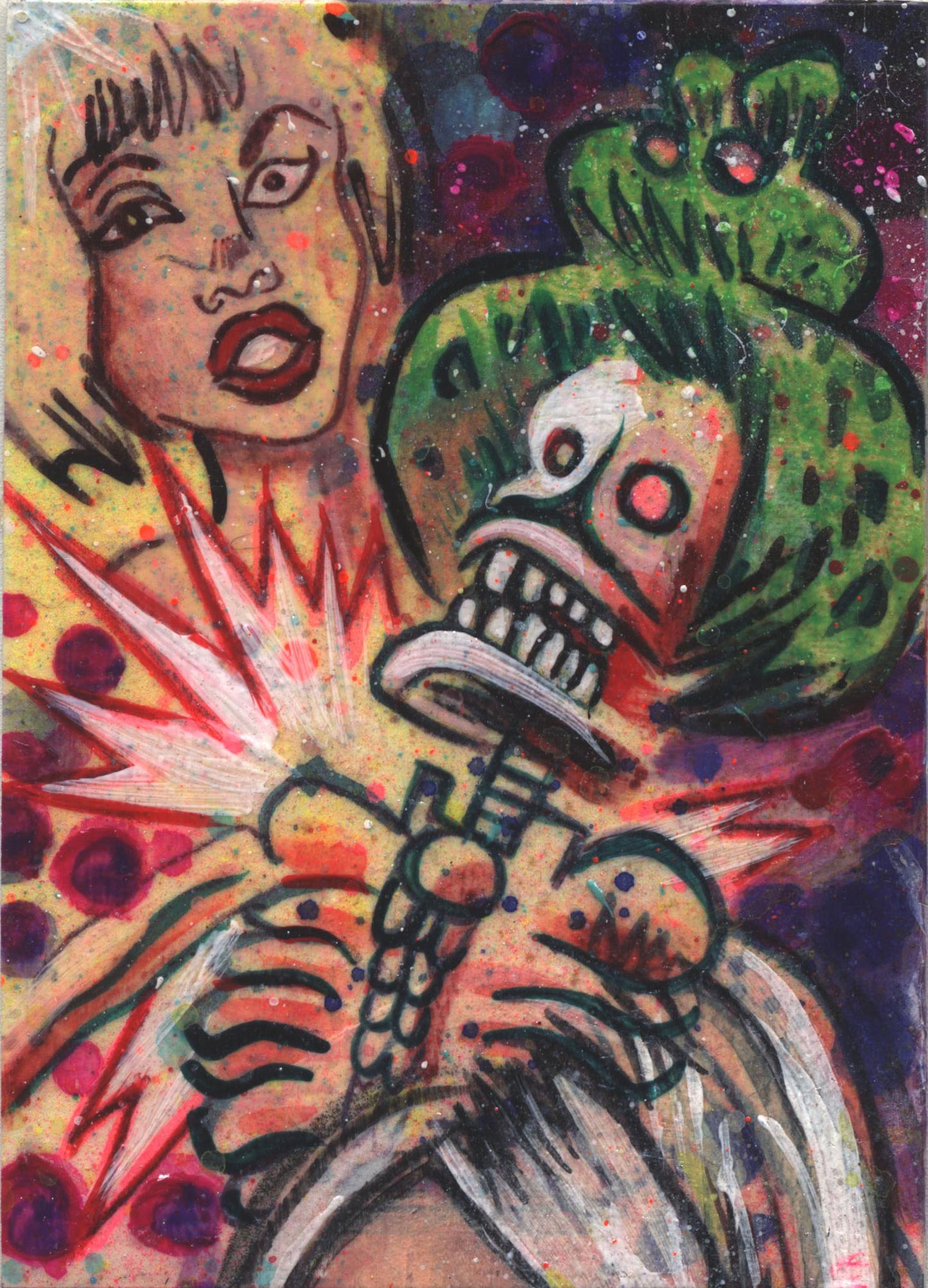 2011 5finity Galaxgals Eradication Jason Atomic Sketch Card Ver. 1