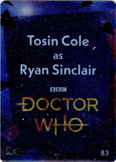 2022 Doctor Who Series 11 & 12 Space For All Metal Insert Card B3 Tosin Cole