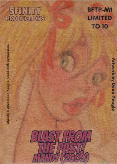 Mandy Blast From The Past (2009) 5finity 2023 Promo Card M1 Dean Yeagle /10