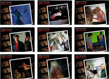 Smallville Seasons 7 thru 10 Behind the Scenes 9 Card Chase Set