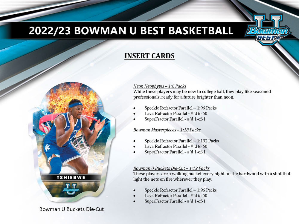 2022-23 Bowman Best University Basketball Hobby Box