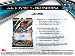 2022-23 Bowman Best University Basketball Hobby Box