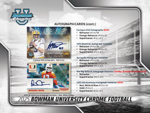 2025 Topps Bowman Chrome University Football HTA Jumbo Box
