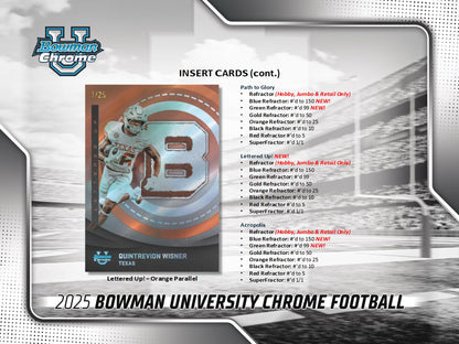 2025 Topps Bowman Chrome University Football Hobby Box