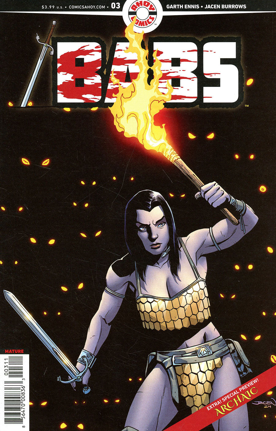 Babs #3 (Of 6) Cover A Jacen Burrows (Mature)