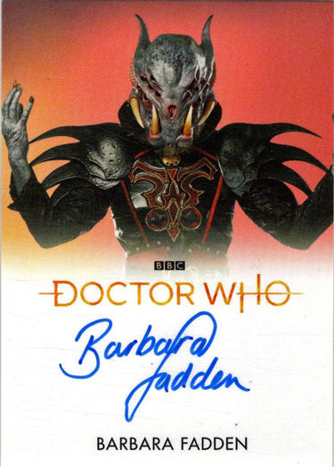 2022 Doctor Who Series 11 & 12 Barbara Fadden Full Bleed Autograph Card