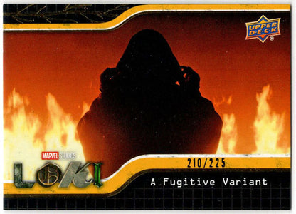 2023 Upper Deck Marvel Loki Yellow Parallel Base Card 14 A Fugitive Variant /225