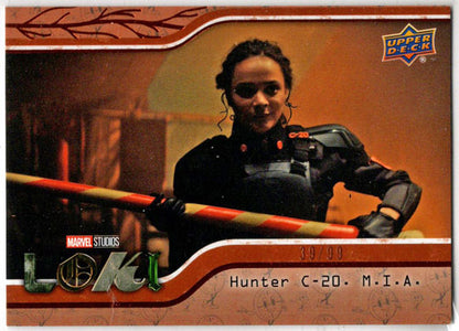 2023 Upper Deck Marvel Loki Miss Minutes Parallel Base Card 15 Hunter C-20 /99