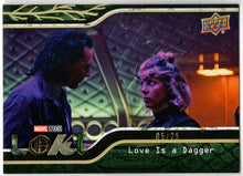 2023 Upper Deck Marvel Loki Alligator Parallel Base Card 36 Love Is A Dagger /25