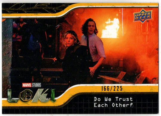 2023 Upper Deck Marvel Loki Yellow Parallel Base Card 41 Do We Trust... /225