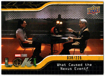 2023 Upper Deck Marvel Loki Yellow Parallel Base Card 48 What Caused The... /225