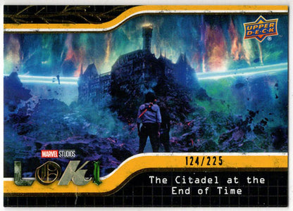 2023 Upper Deck Marvel Loki Yellow Parallel Base Card 76 The Citadel At... /225