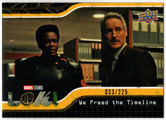 2023 Upper Deck Marvel Loki Yellow Parallel Base Card 89 We Freed The... /225
