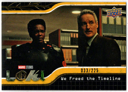 2023 Upper Deck Marvel Loki Yellow Parallel Base Card 89 We Freed The... /225