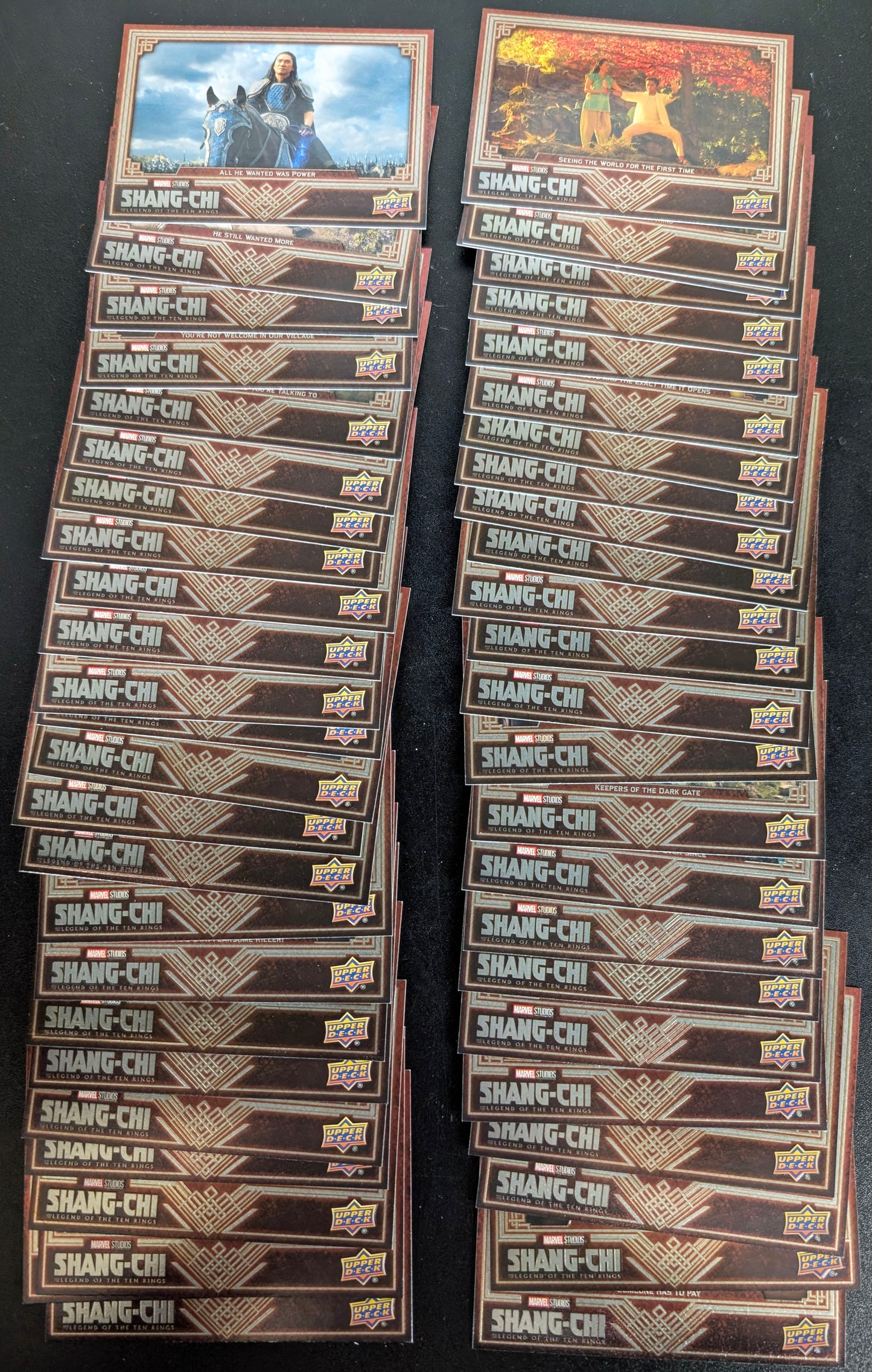 2022 Upper Deck Marvel Shang-Chi Complete 50 Card Base Set