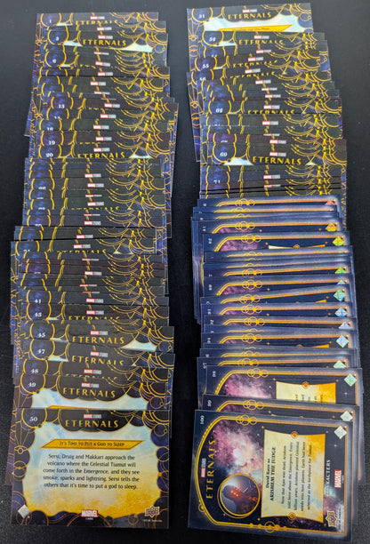 2023 Upper Deck Marvel Eternals Complete 100 Card Base Set