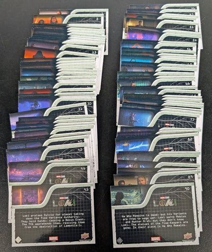 2023 Upper Deck Marvel Loki Complete 90 Card Base Set