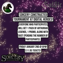 01/02/2026 6:00 PM Sorcery: Contested Realm Constructed Tournament