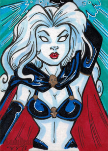 2012 5finity Lady Death Sketch Series Two Sketch Card by Mary Bellamy