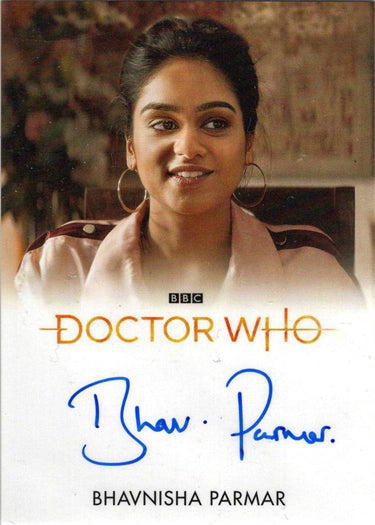 2022 Doctor Who Series 11 & 12 Bhavnisha Parmar Full Bleed Autograph Card