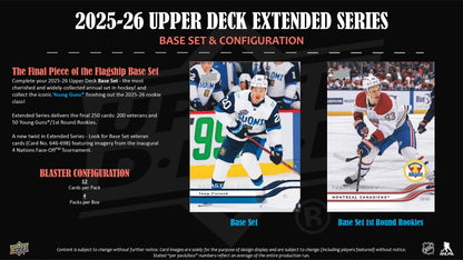 2025-26 Upper Deck Extended Series Hockey Blaster Box