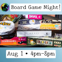 08/01/2026 Free-Play Board Game Night Ticket