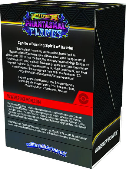Pokemon Mega Evolution ME02: Phantasmal Flames Booster Bundle