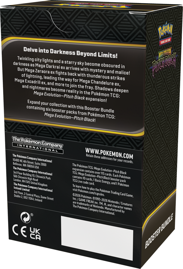 Pokemon Mega Evolution ME05: Pitch Black Booster Bundle Box