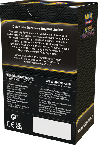 Pokemon Mega Evolution ME05: Pitch Black Booster Bundle Box