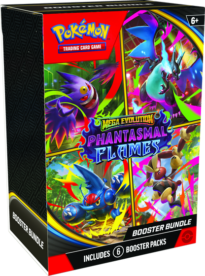 Pokemon Mega Evolution ME02: Phantasmal Flames Booster Bundle