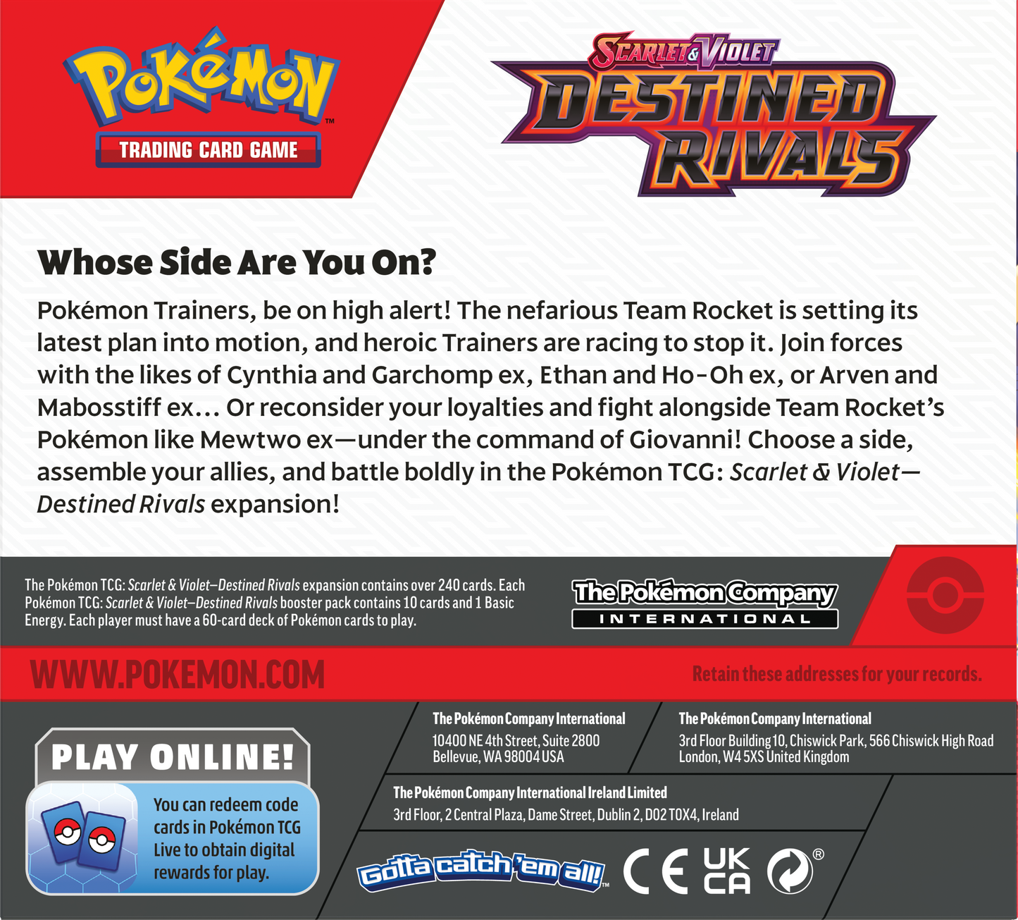 Pokemon Scarlet & Violet: Destined Rivals Booster Box