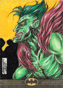 Batman The Legend Sketch Card by Dan Borgonos of The Creeper