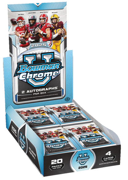 2025 Topps Bowman Chrome University Football Hobby Box